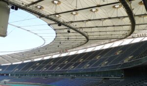 Kuwait National Stadium using Birdair tensile membrane