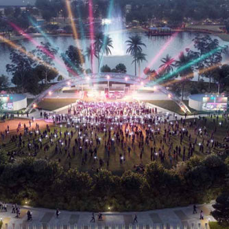 Doral Amphitheater Birdair Tensile Membrane PTFE Structure