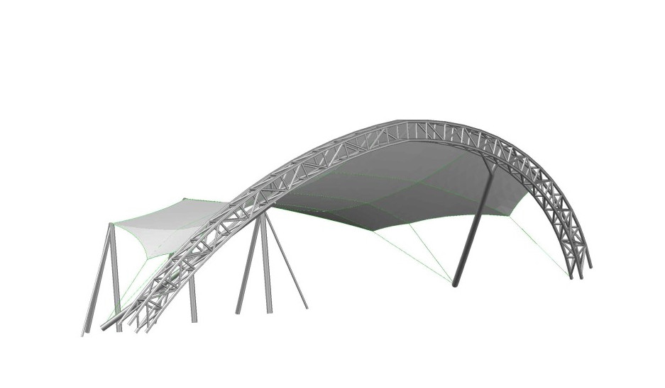 Doral Amphitheater_Birdair PTFE Tensile Membrane Structure