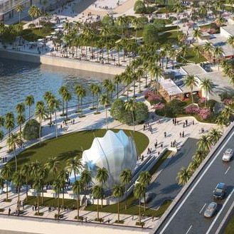 Broward County Conv Ctr_Birdair Amphitheater_feature Birdair Tensile Membrane PTFE Mesh