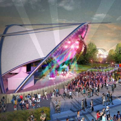 Schmitt Island_Birdair Tensile Membrane Structure_feature Birdair Tensile Membrane PTFE Mesh